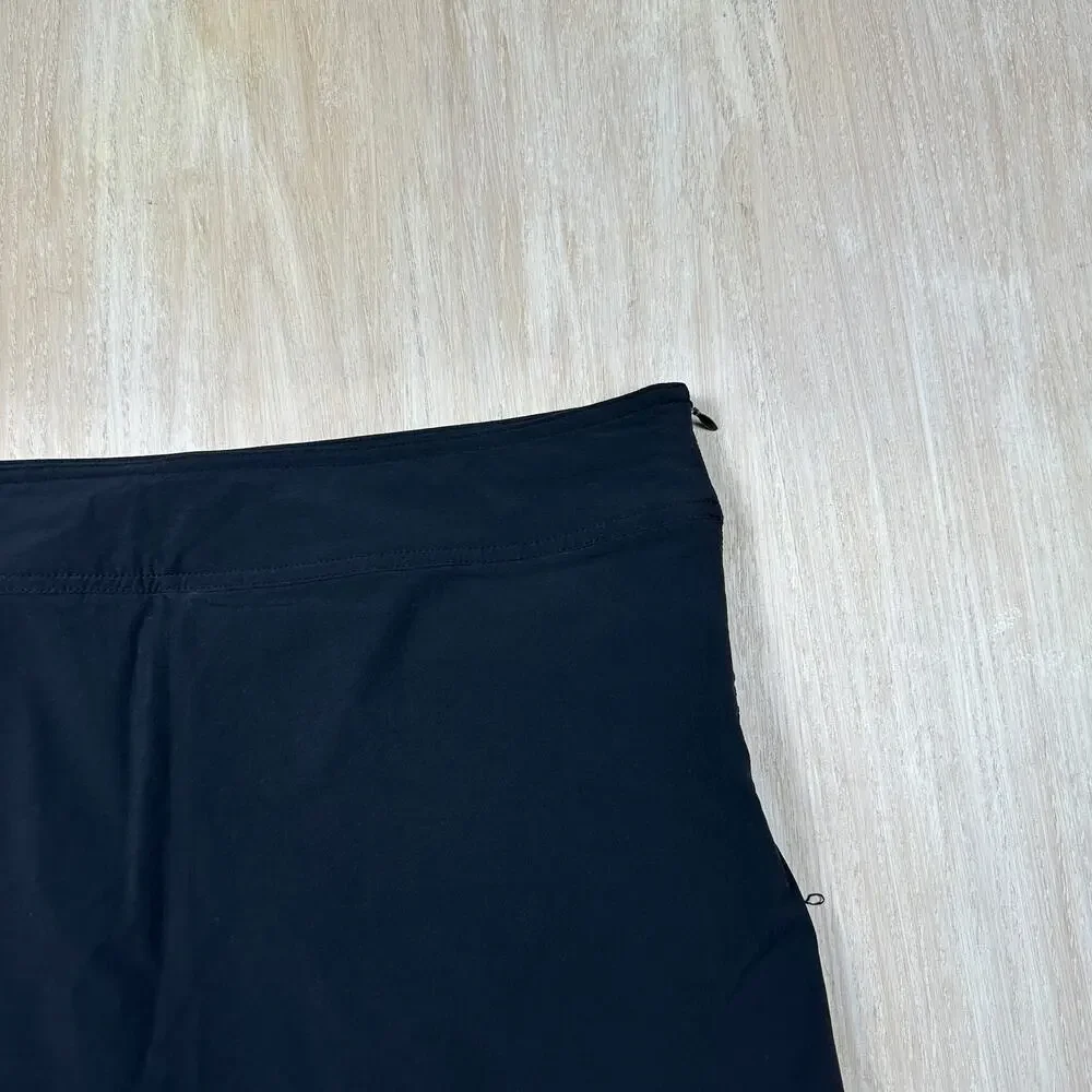 Athleta Black Jenner Athletic Stretch Zipper Detail Golf Tennis Gym Skort 14 - Picture 3 of 13